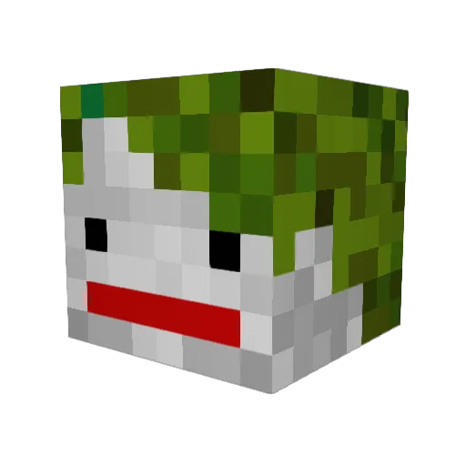 minecraftmoro Minecraft avatar head, 3D render
