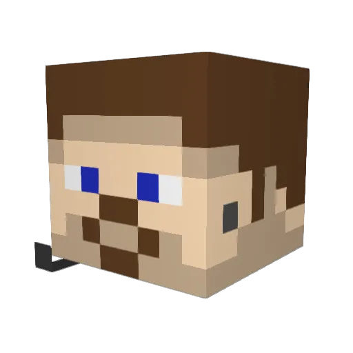 minecraftnista Minecraft avatar head, 3D render