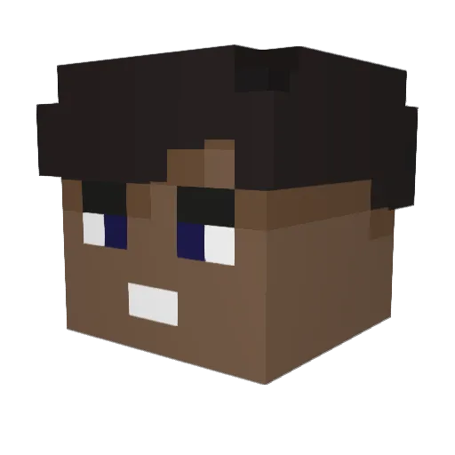 minecraftnob Minecraft avatar head, 3D render