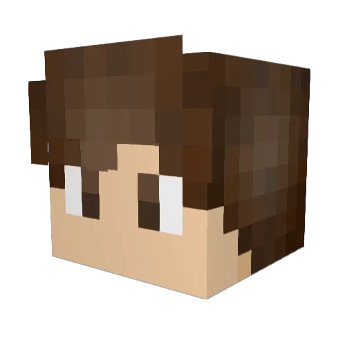 minecraftnut124 Minecraft avatar head, 3D render