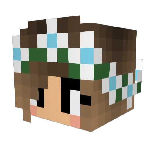 minecraftpal10 Minecraft avatar head, 3D render