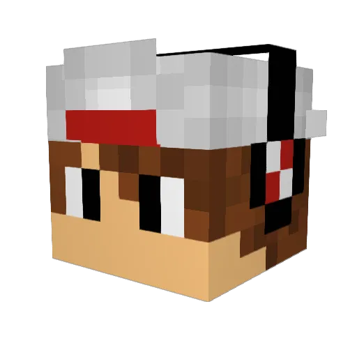 minecraftpower Minecraft avatar head, 3D render