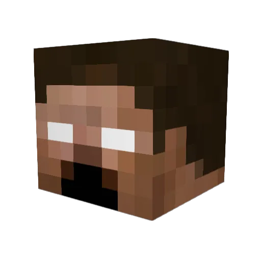minecraftpro1423 Minecraft avatar head, 3D render