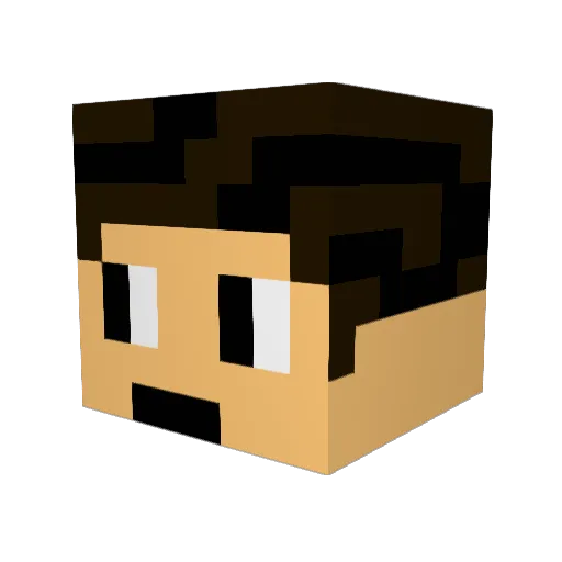 minecraftpro89 Minecraft avatar head, 3D render