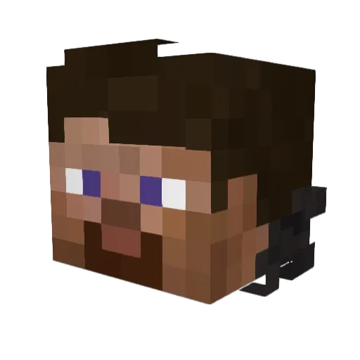 minecraftsteverd Minecraft avatar head, 3D render