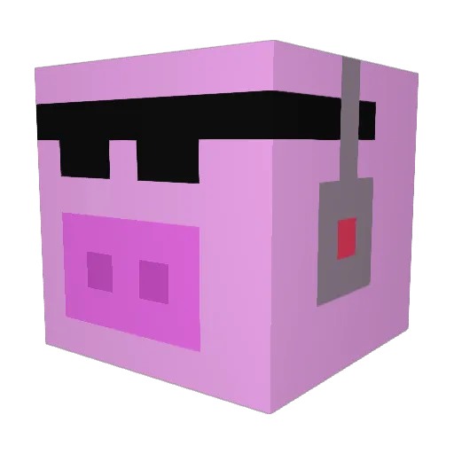 minecraftsvan Minecraft avatar head, 3D render