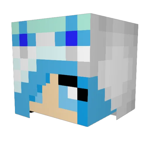 minecraftwolf36 Minecraft avatar head, 3D render