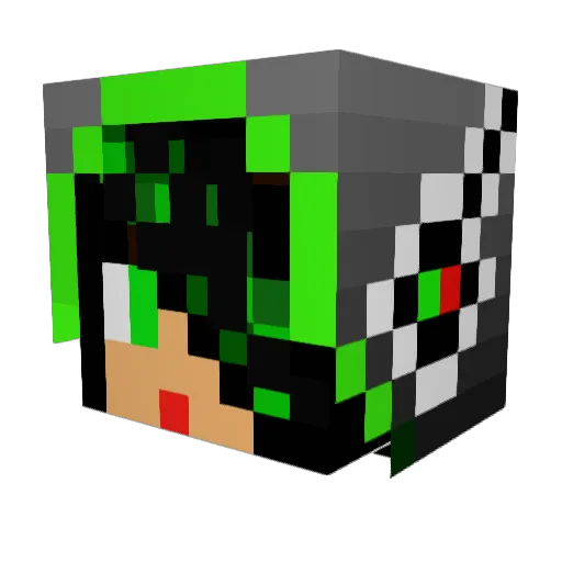 minecraftx6198 Minecraft avatar head, 3D render