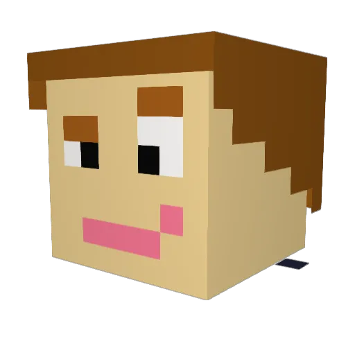 minecrafty678 Minecraft avatar head, 3D render