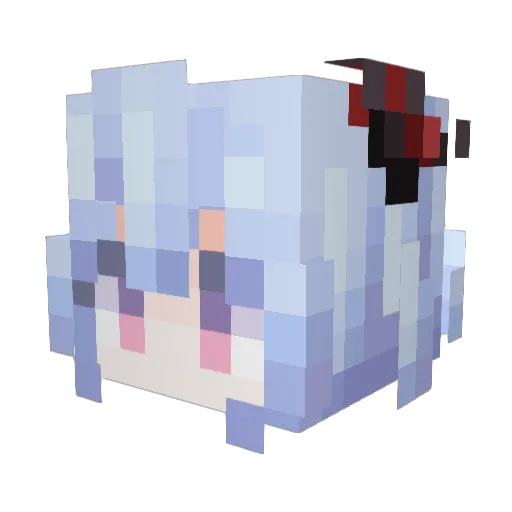 minecraftyuki1 Minecraft avatar head, 3D render