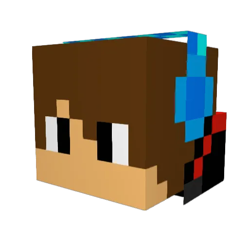 minedigger62 Minecraft avatar head, 3D render