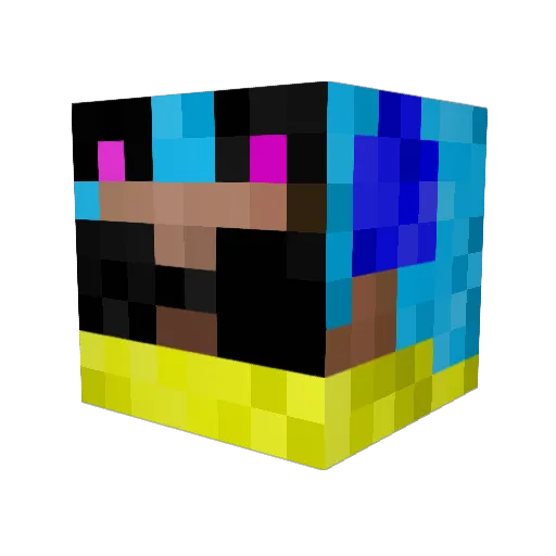 minedude57 Minecraft avatar head, 3D render