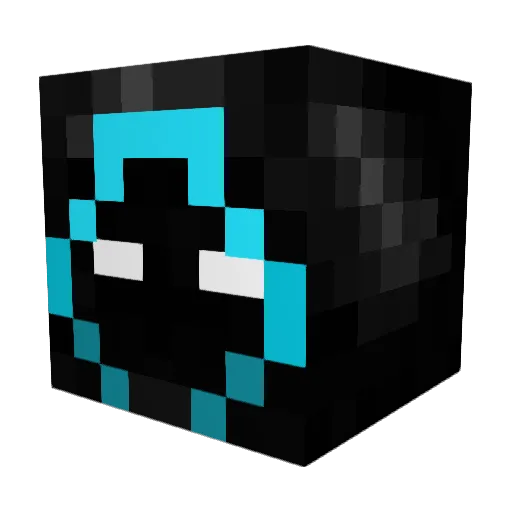 minedust Minecraft avatar head, 3D render
