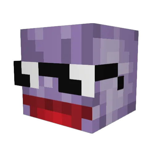 mineesladee Minecraft avatar head, 3D render