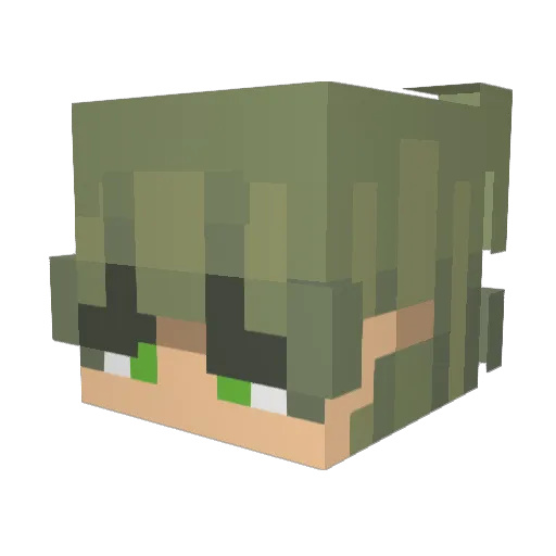 minefield1997 Minecraft avatar head, 3D render