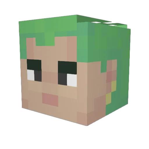 mineit90 Minecraft avatar head, 3D render