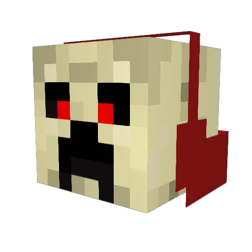 minejob1 Minecraft avatar head, 3D render
