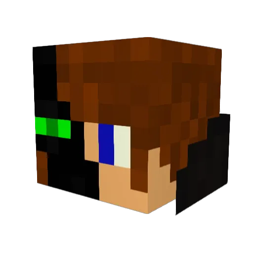 minejohna321 Minecraft avatar head, 3D render