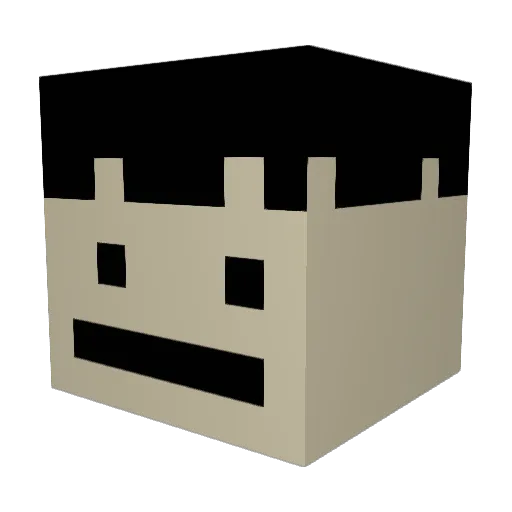 minejuli3 Minecraft avatar head, 3D render