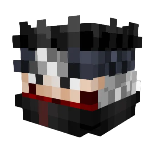 minejwcraft Minecraft avatar head, 3D render