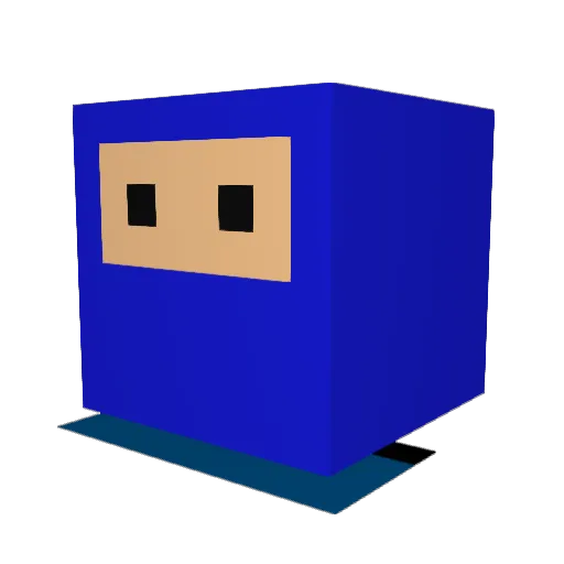 minekage Minecraft avatar head, 3D render
