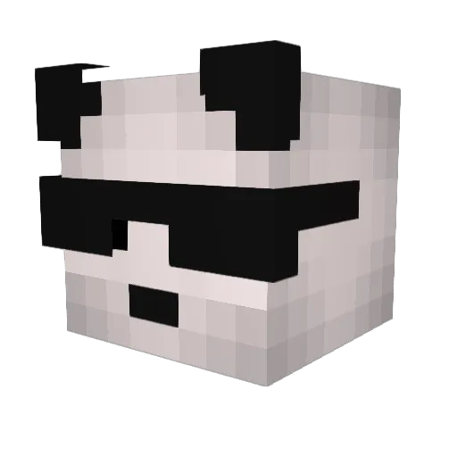 minekevt Minecraft avatar head, 3D render