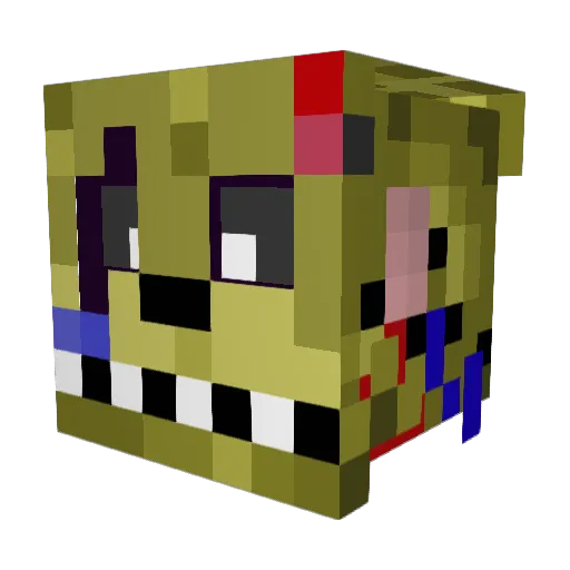 mineking__ Minecraft avatar head, 3D render