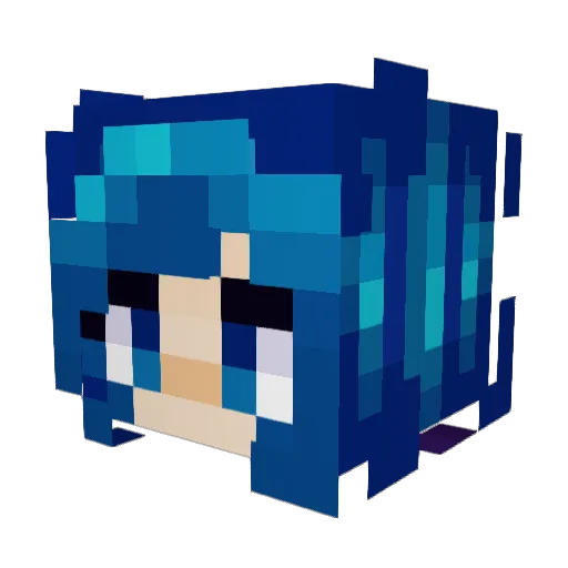 minelaarcraft Minecraft avatar head, 3D render
