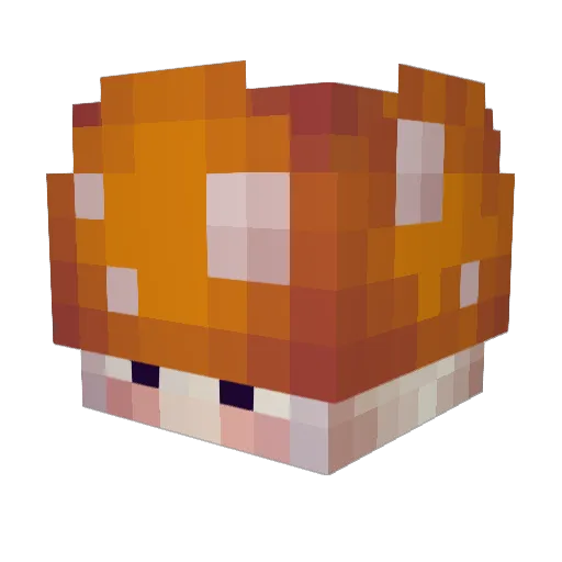 minelovers82 Minecraft avatar head, 3D render
