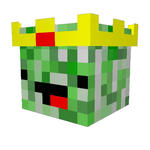 mineman1022 Minecraft avatar head, 3D render