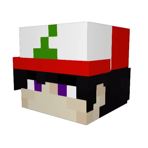mineman2026 Minecraft avatar head, 3D render