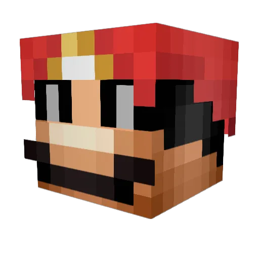 mineman9231 Minecraft avatar head, 3D render