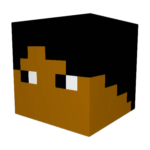 minemaster15 Minecraft avatar head, 3D render
