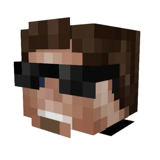 minemaster1967 Minecraft avatar head, 3D render