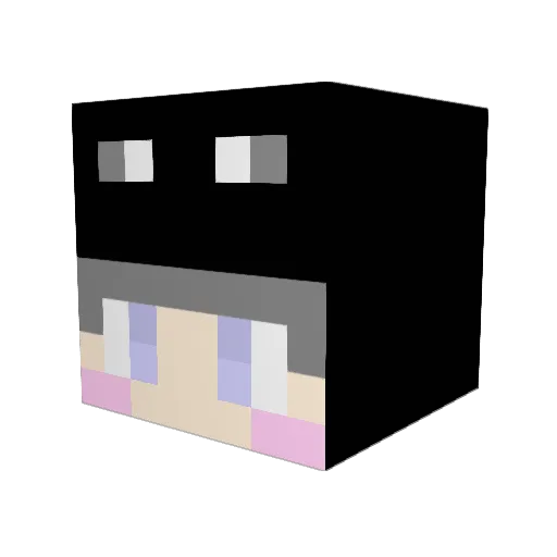 minemeal Minecraft avatar head, 3D render