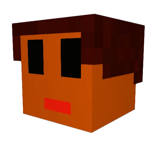 minemonster20 Minecraft avatar head, 3D render