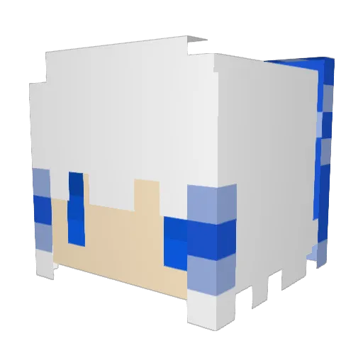 minen0619 Minecraft avatar head, 3D render