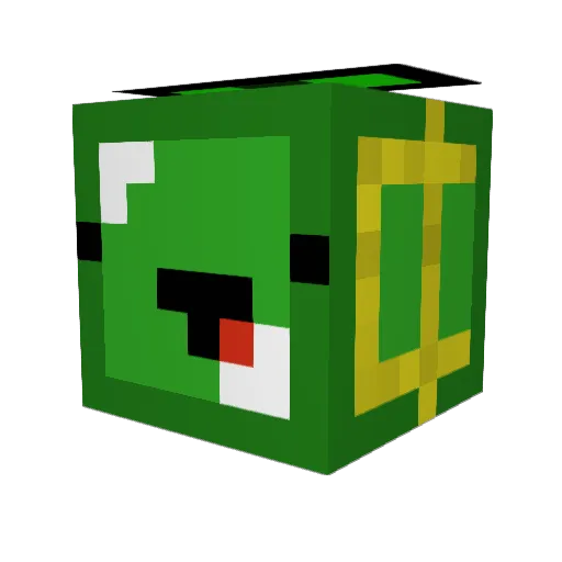 minenite123 Minecraft avatar head, 3D render
