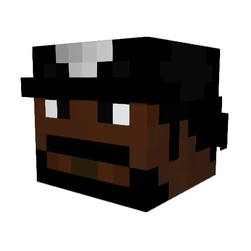 minepixeldude Minecraft avatar head, 3D render