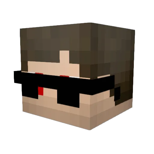 mineplayer__ Minecraft avatar head, 3D render