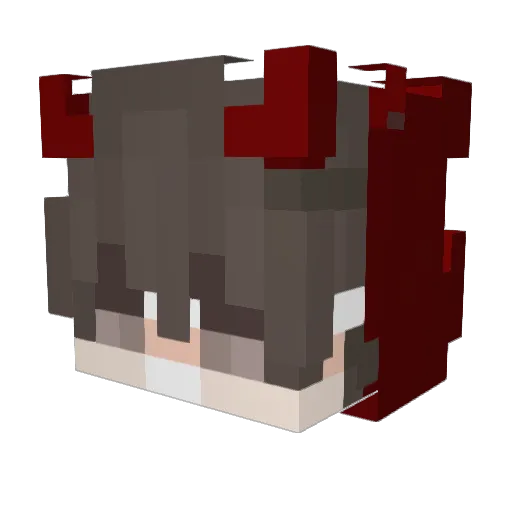mineprodan Minecraft avatar head, 3D render