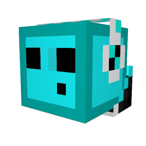 miner0824 Minecraft avatar head, 3D render