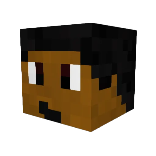 miner1234577 Minecraft avatar head, 3D render