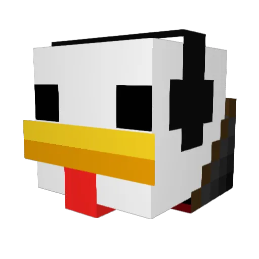 miner26 Minecraft avatar head, 3D render