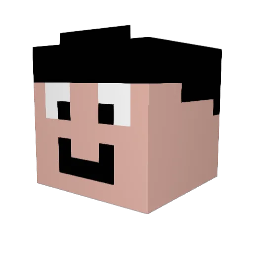 miner2Ben Minecraft avatar head, 3D render