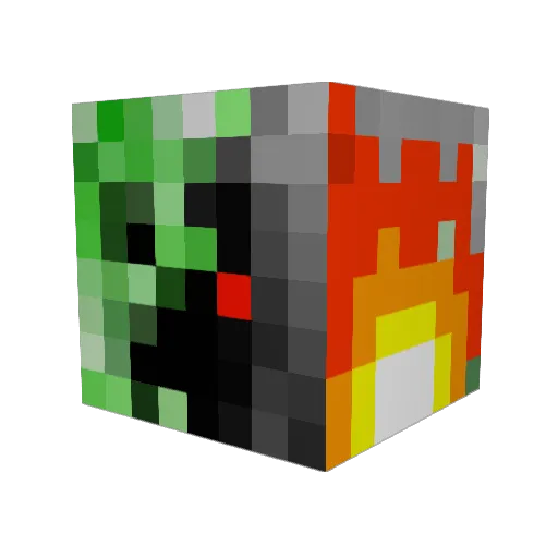 miner532 Minecraft avatar head, 3D render