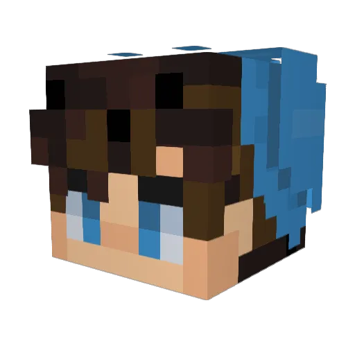 miner_4 Minecraft avatar head, 3D render