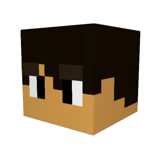 miner_elion Minecraft avatar head, 3D render