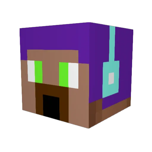 miner_jules Minecraft avatar head, 3D render