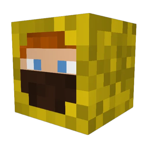 miner_matthew_00 Minecraft avatar head, 3D render